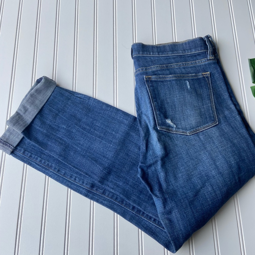 JCREW Distressed Ankle Cuffed Jeans Sz:28